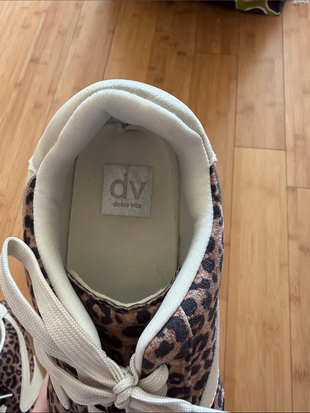 DV by Dolce Vita Leopard Print Sneakers with White Accents
